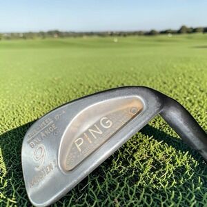 Ping Karsten I Toe-Heel Balance 9 Iron Steel RH Made In USA 36" Golf Club